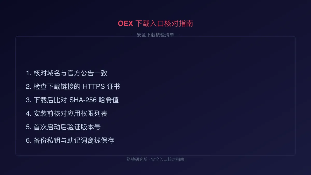 OEX 下载入口核对指南 