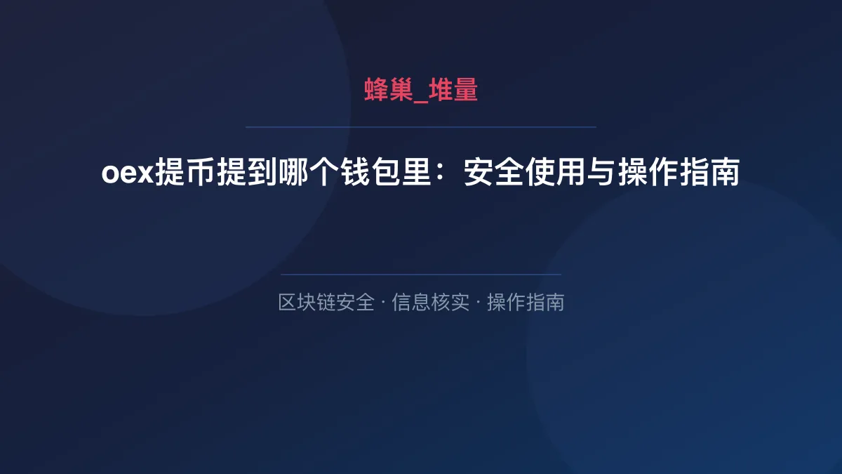 oex提币提到哪个钱包里：安全使用与操作指南