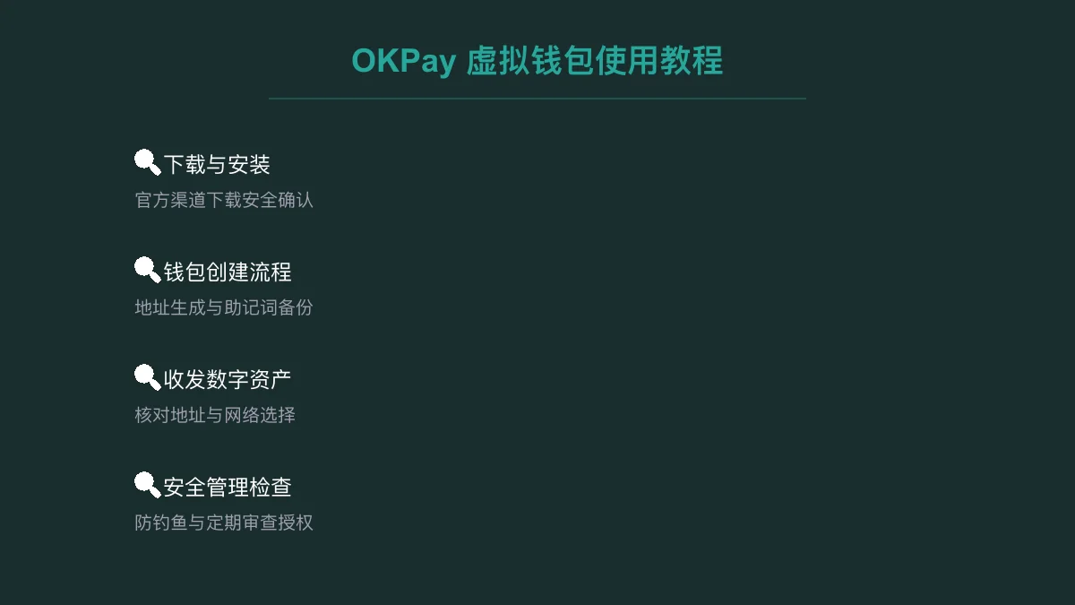 OKPay 虚拟钱包 app 下载与使用教程 